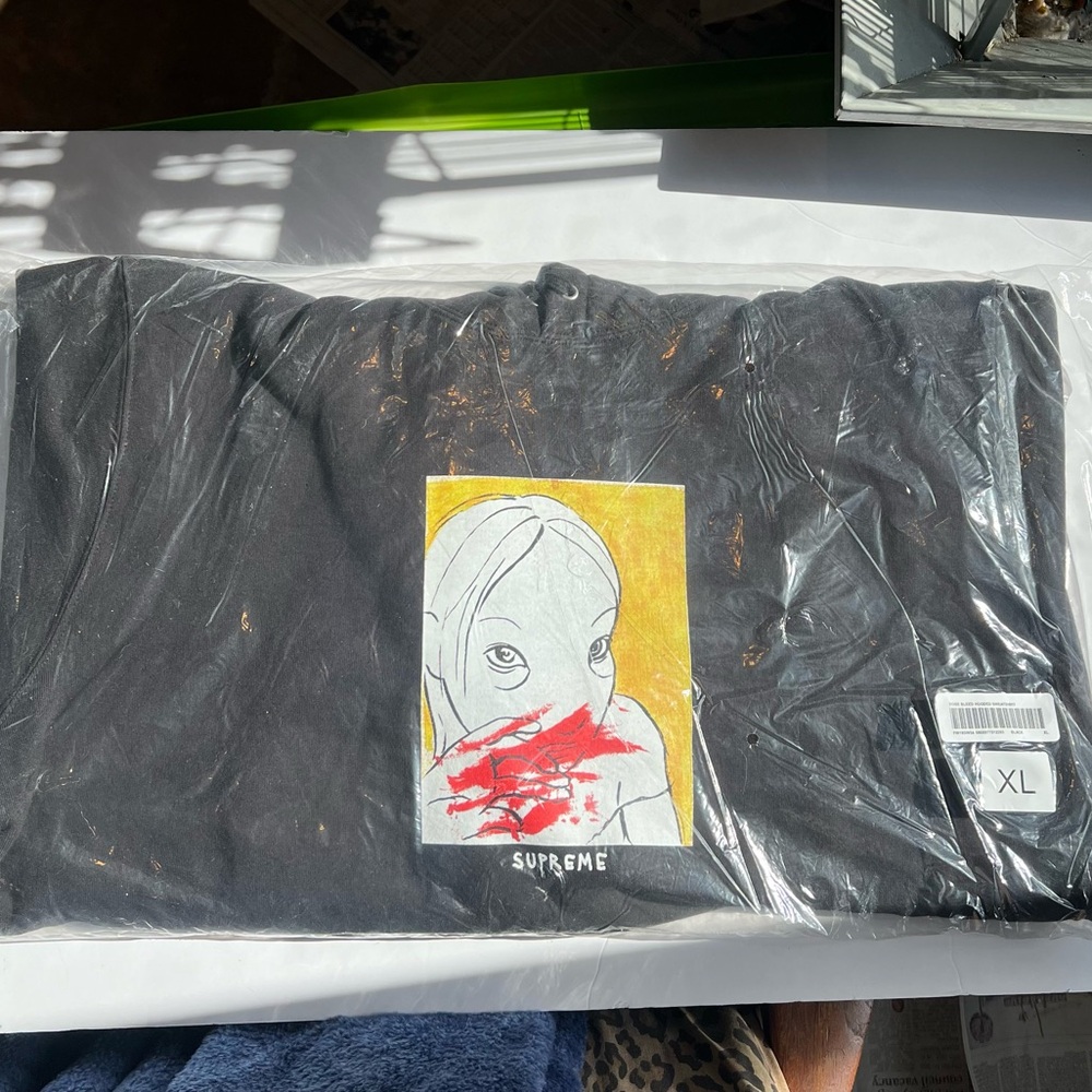 🔥 Supreme Nosebleed Hoodie XL Black FW19 – Rita Ackermann Collab